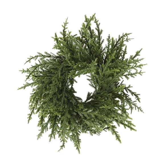 Christmas Candle Rings Wreath Norfolk Pine Garland Candle Rings Holders Gift