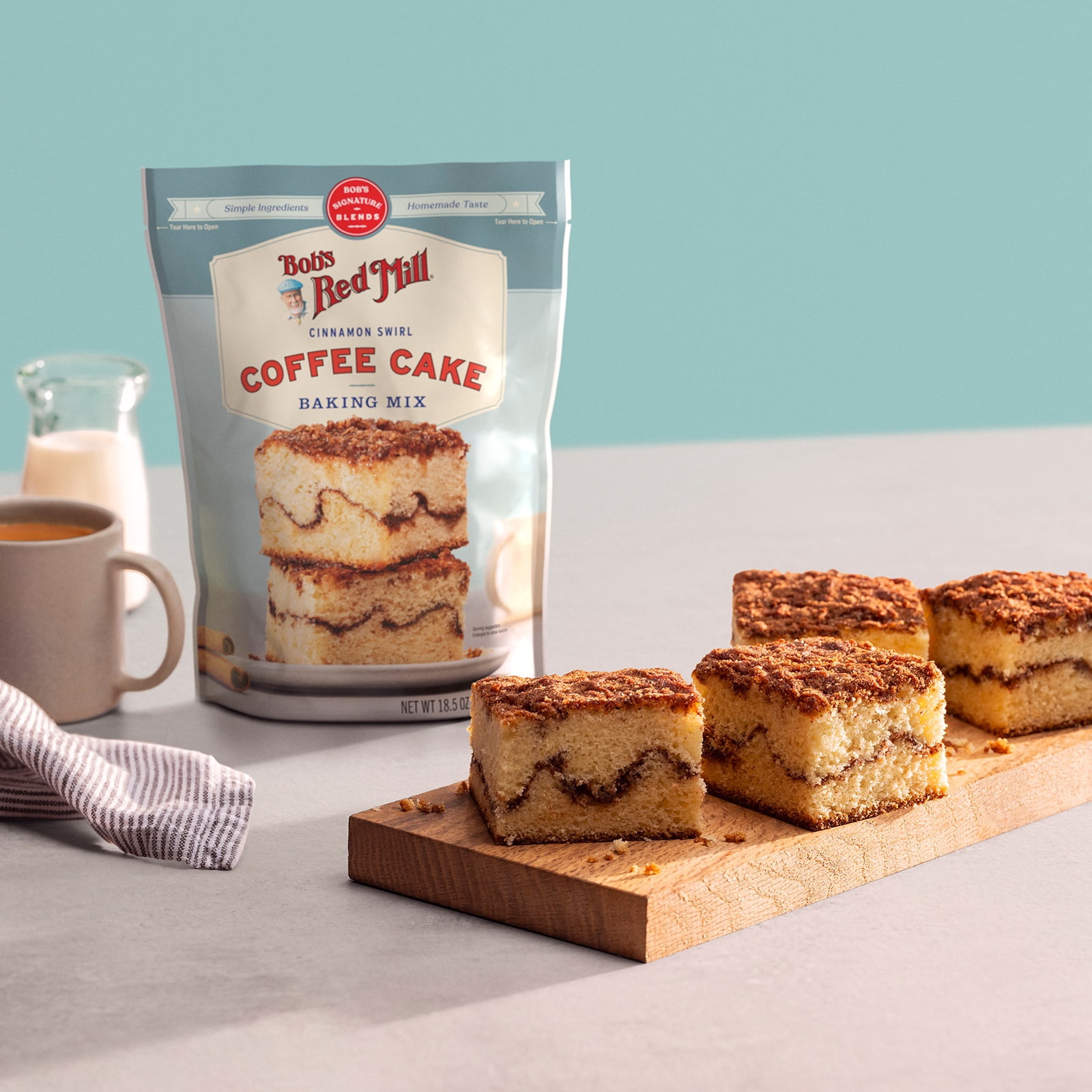 (4 pack) Bob's Red Mill Coffee Cake Baking Mix 18.5 oz.