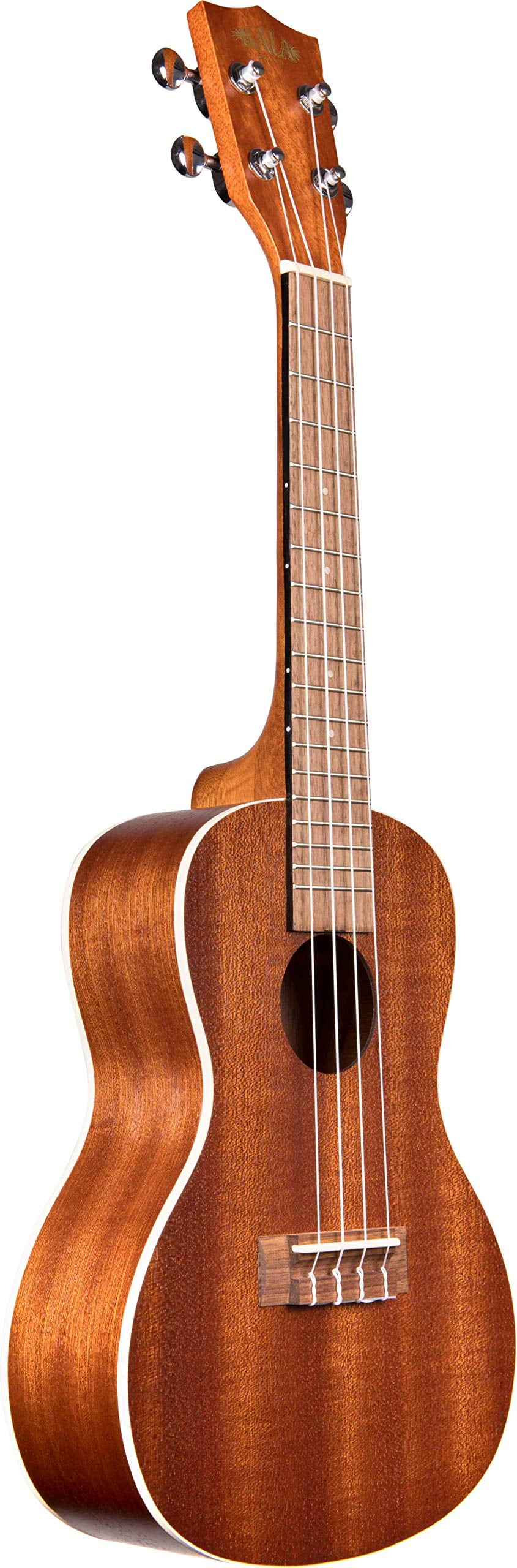 Kala KA-C Mahogany Concert Ukulele Bundle with Hard Case, Clip-On Tuner, Austin Bazaar Instructional DVD, and Polishing Cloth