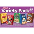Kellogg's Assorted Cereal Variety Pack, 25 pk., 2 pk. with white bowl by OMA