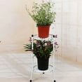 thumbnail image 5 of Two-Layer Elegant Metal Stand 7.87" x 2.95" x 4.92" 2-Tier White Metal Plant Stand, 5 of 9