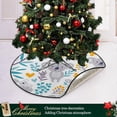 thumbnail image 6 of GZHJMY Koala Christmas Tree Mat, Round Christmas Tree Stand Mat Decoration for Holiday Party Home Christmas Day Ornaments Floor Door, 28.3", 6 of 6