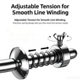 thumbnail image 7 of Fishing Line Spooler Portable Spooling Station, with Adjustable Tension Suction Cup Clamp Base, No Line Twist for Spinning and Casting Reels Fishing Gear Accessory, Navy, 7 of 7