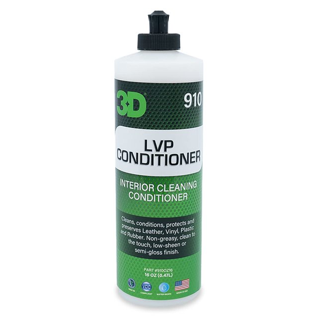Acondicionador 3D de cuero, vinilo y plástico, 473 ml, restaura y protege