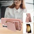 thumbnail image 5 of Dteck for Samsung Galaxy S21+ Plus Case with RFID Blocking Card Holder, Galaxy S21 Plus Crossbody Wallet Case Shockproof Purse PU Leather Protective Back Cover 6.6 Inch,Rosegold, 5 of 9