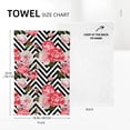 thumbnail image 2 of Pink Floral Kitchen Dish Towels Peony Rose Flower Hand Towels Set of 2 Housewarming Home Farmhous Holiday Decor Gifts 16"x24" Absorbent Drying Cloth Tea Towels, 2 of 6