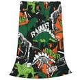 thumbnail image 2 of Fuzoiu Dinosaur Skeleton Print Ultra-Soft Micro Fleece Blanket,All Seasons Flannel Throw, Lightweight Blanket for Bed, Sofa, Couch, Movie Night, Camping, and Travel-40"x30", 2 of 7