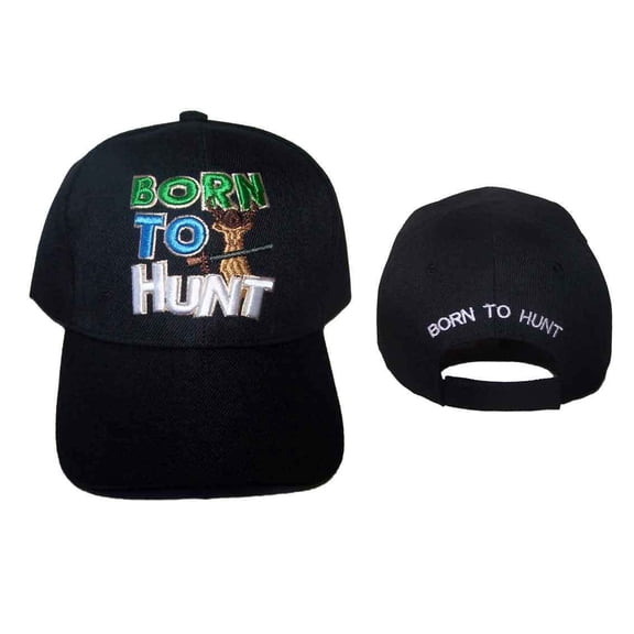 Born to Hunt Deer Hunting Embroidered Baseball Caps Hats - Uni-Sex Style -- FREE  USA  Shipping--   (HUNTCAP106)