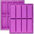 thumbnail image 1 of 2-Pack Silicone Molds for Granola Bars, Chocolate Truffles, Brownies, Cornbread, and More, 1 of 4