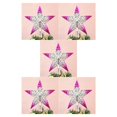 thumbnail image 1 of Naiovety 1pc de la parte del árbol de Navidad brillo estrellas colgar de Navidad decoración árbol Topper Navidad suministros de decoración Type5 NO5, 1 of 4