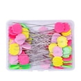 thumbnail image 4 of Wosthever Alfileres de confección, agujas de coser acolchadas artesanales, costura Manual, herramientas de costura para el hogar, Color al azar, flor, 50 Flor 50PCS 10piezas Wosthever CBP262163, 4 of 4