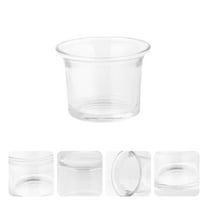 LEORX Clear Glass Votive Candle Holders for Wedding Including 10 Pieces Suitable for Tea Light Candles