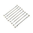 thumbnail image 2 of colcolo 8 Pieces RC Chassis Link Rod RC Model Vehicle Parts for Yk4106 1:10 Scale RC argent, 2 of 8