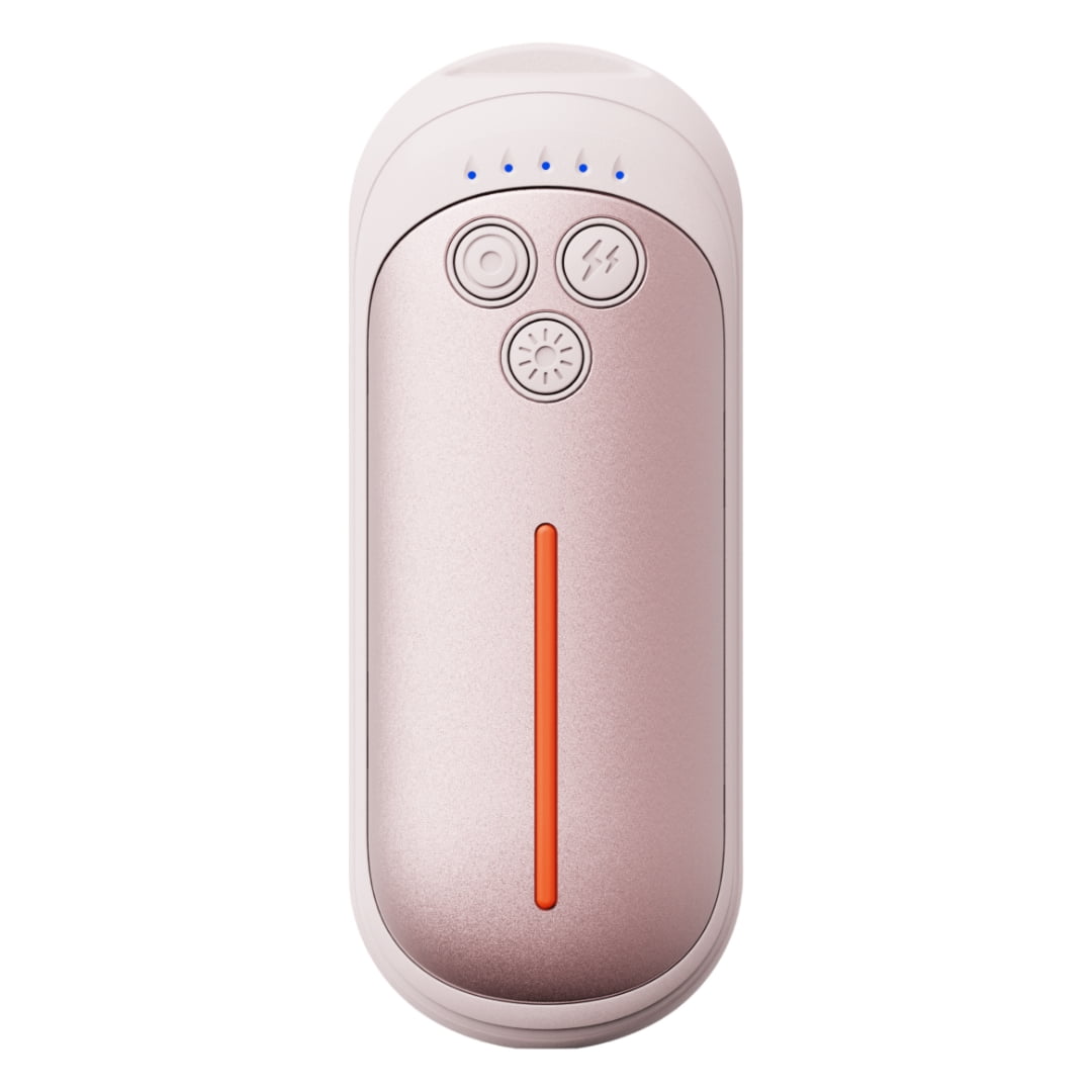 Corfhy Hand Warmers Rechargeable 2-in-1, Fast Heating Electric Hand Warmer with 5 Temperature Settings, LED Flashlight Portable Pocket Heater,Gifts for Christmas