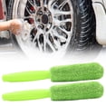 thumbnail image 2 of SPRING Brosse de Lavage de Roue de Voiture Portable en Microfibre Verte, 2 of 9