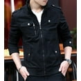 thumbnail image 4 of Mens Military Style Casual Jacket with Zipper Design, 4 of 5