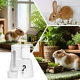 thumbnail image 5 of 2-in-1 Hamster Water Bottle & Food Dispenser, 125ml Leakproof Automatic Guinea Pig Water Bottle with Stable Base, Detachable Washable Guinea Pig Food Bowl for Hamster Rat Mouse Hedgehog(White), 5 of 8