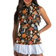 thumbnail image 3 of Whosucclay Mushroom and Daisy Pattern Golf Shirts for Women for Ladies, Quick Dry Sleeveless for Running Outdoor, Soft Casual Tennis Sport Tops, 3 of 8
