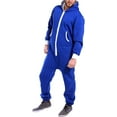 thumbnail image 4 of Men’s Onesies, Unisex Plain One-Piece Pajama Jumpsuit – Hooded Plain Onesies for Men, Cozy Adult Loungewear Playsuit, 4 of 4