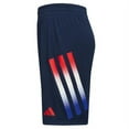 thumbnail image 2 of adidas Boy's Gradient Bold 3-Stripes Shorts Big Kids Navy/Red XL 18-20 Big Kid, 2 of 4