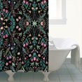 thumbnail image 4 of Pioneer Flower Floral Print Pattern Shower Curtain 72"x72" ,Bathroom Decorative Shower Curtains Set with 12 Hooks,Modern Waterproof Washable Shower Curtain, 4 of 6