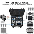 thumbnail image 5 of Lekufee Waterproof Hard Carrying Case for DJI Mini 5 Pro Drone, Fly More Combo, DJI RC 2/RC N3, Battery(6 pcs), Charging Hub, and other Accessories(Case Only), 5 of 8