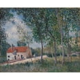 thumbnail image 3 of Alfred Sisley 14x12 Black Modern Framed Museum Art Print Titled - The Road from Moret to Saint-Mammes (1883-85), 3 of 5