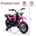 thumbnail image 3 of Simzone Kids Electric Ride on Motorcycle Licensed Honda Battery Powered Motorbike Toy for Kids with Training Wheels Rechargeable Battery for Children Girls Boys, Pink, 3 of 3