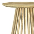 thumbnail image 3 of Touhy Round Solid Wood End Side Table Natural Mango, 3 of 5