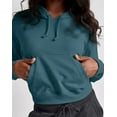 thumbnail image 4 of Hanes Originals Women's French Terry Cropped Hoodie Cactus L, 4 of 4