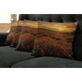 thumbnail image 5 of Ambesonne Poppy Flower Throw Pillow Cover 4 Pack, Sunset Meadow Farmland, 16", Marigold Scarlet, 5 of 5