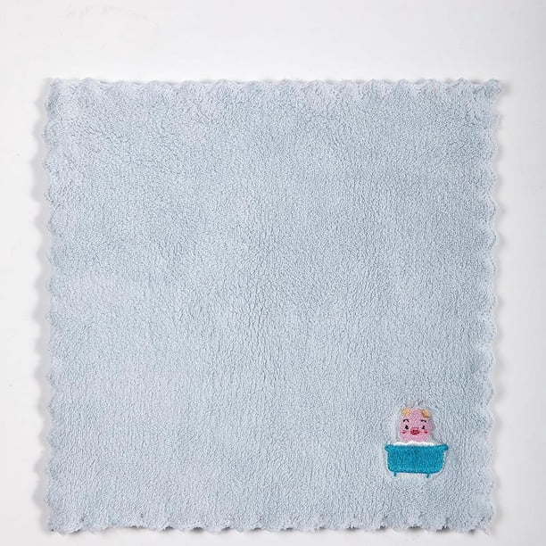 Fiudx Paño de Limpieza, Suave Terciopelo Coral, Toalla Absorbente, Diseño de Doble Capa, Toalla de Manos de Secado Rápido, Versátil para Cocina y Baño, Estampado Brillante, Cálido Regalo Familiar, Ta