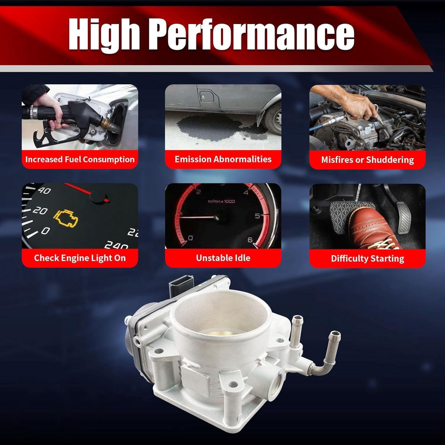 MACAX Electronic Throttle Body Assembly S20054 Compatible with Nissan Altima 2007-2010 Rogue 2008-2011 Sentra 2007-2012 2.5L L4 Replaces 16119-JA00A 977-795 67-0011 TB1043
