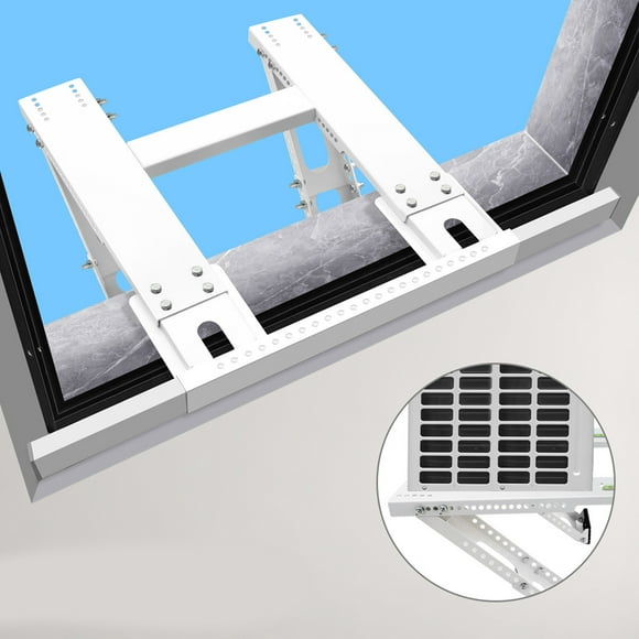 Window AC Mount, 220lbs Load Capacity Air Conditioner Stand Compatibility Wide Application for School