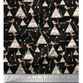 thumbnail image 1 of Soimoi Velvet Fabric Bird,Arrow & Tent African Fabric Prints by Yard 58 Inch Wide, 1 of 1