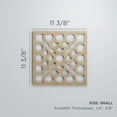thumbnail image 3 of Ekena Millwork 11 3/8"W x 11 3/8"H x 3/8"T Small Harlingen Decorative Fretwork Wood Wall Panels, Red Oak, 3 of 3