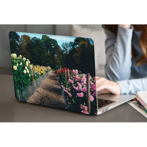 KSK KAISHEK Hard Protective Shell Case Cover Only for MacBook Pro 13 inchs 2016-2022 M1 A2338 A2289 A2251 A2159 A1989 A1706 A1708 + Black Keyboard Cover, Flower 1735