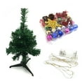 thumbnail image 2 of GadgetVLot Mini Desktop Christmas Tree With Decorations And Lights, 2 of 23