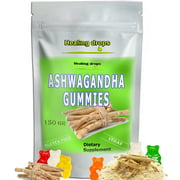 Ashwagandha Gummies - Vegan, Dairy and Gluten Free – Stress Support, Mood Booster by Healing Drops