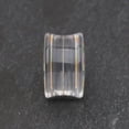 thumbnail image 4 of A Pair of Classic Checker Inlay Double Flared Ear Gauge Plug, 4 of 4