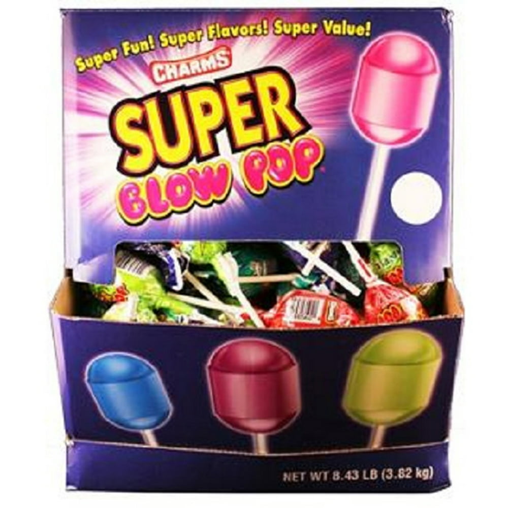 CHARMS SUPER BLOW POP ASSORTED FLAVORS ( 100 in a Pack )