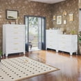 thumbnail image 6 of Metal 5 Dresser Chest of Drawers for Bedroom Black White, 6 of 6