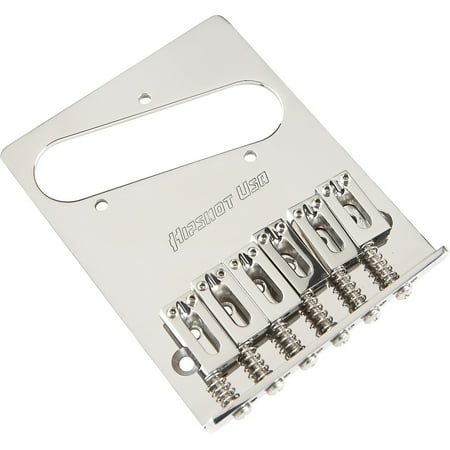 - Hipshot Stainless Steel Tele Bridge 4-Hole Mount with Standard Saddles Chrome