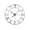 Silver, variant on Roman Numeral Open Frame Wall Clock, Large Minimalist Skeleton, Modern Decorative Hollow Round Wall Clock for Living Room Bedroom Office Farmhouse Home Decor