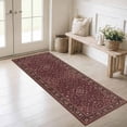 thumbnail image 3 of Washable Kitchen Runner Rug 60" x 22", Non-Slip Low Profile Kitchen Rug, Vintage Distressed Medallion Oriental Area Rug for Kitchen, Hallway & Laundry Room, 3 of 6