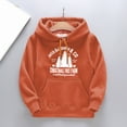 thumbnail image 3 of Toddler Kids Girls Boys Christmas Trees Letters Prints Drawstring Pullover Hooded Comfortable Tops Loose Long Sleeve Blouse With Pocket Sweatshirt for 8-10 Years, 3 of 3