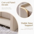 thumbnail image 5 of Aitjunz 63" W Long Console Table for Entryway, 2-Tier Modern Narrow Entryway Table with Storage, Cream, 5 of 8