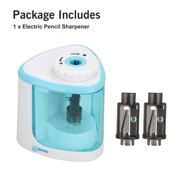 Electric Pencil Sharpener, Auto & Safety Features Electric Pencil  Sharpener, Heavy Duty Helical Blade Electric Pencil Sharpener, 2AA Battery  Powered