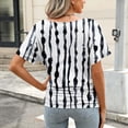 thumbnail image 4 of Women's Clothing Tops Party Summer Tops for Women 2026 3/4 Sleeve Tunic Womens Shirts Xl Womens Tops Dressy Casual, 4 of 6