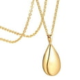 thumbnail image 2 of Colgante de , , colgante de cremación, joyería de ceniza de acero inoxidable a la moda, soporte de gota de lágrima de agua, colgante de gota Dorado Fernando Collar con colgante de urna, 2 of 8
